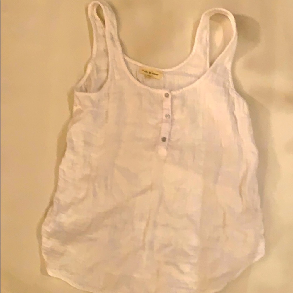 Linen cloth and stone